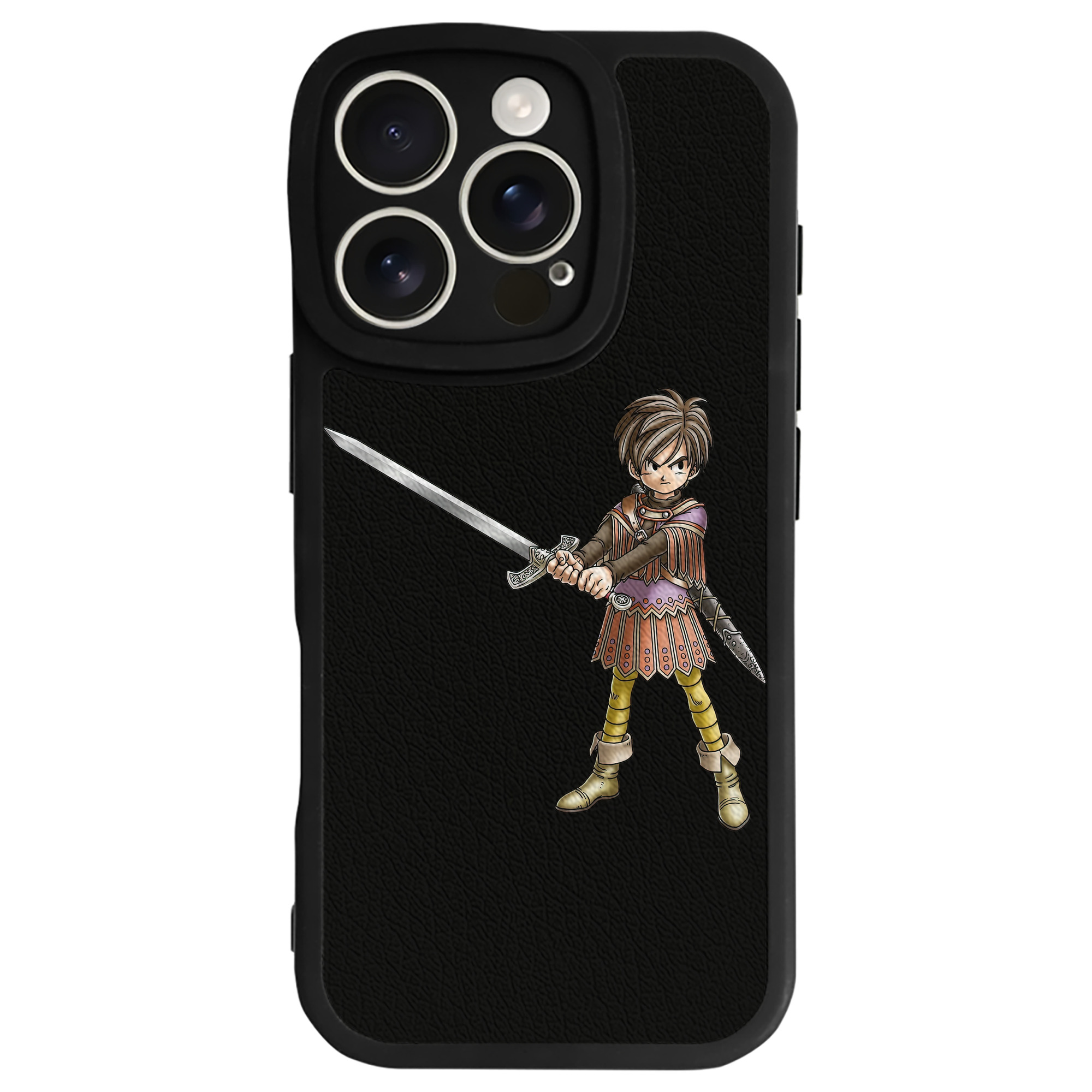 （画像用） ドラゴンクエスト Doragon Kuesuto Dragon Quest 【iPhone 16シリーズ対応】シリコンスマホケース（レザー調） 材質：シリコン